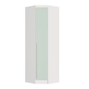 Ver imagem 1 de Guarda Roupa de Canto Oblíquo Modulado 1 Porta Branco e Pistache Line Infinity