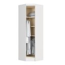 Ver imagem 3 de Guarda Roupa de Canto Oblíquo Modulado 1 Porta Branco e Pistache Line Infinity