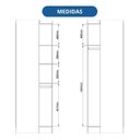 Ver imagem 7 de Guarda Roupa de Canto Oblíquo Modulado 1 Porta Branco e Pistache Line Infinity