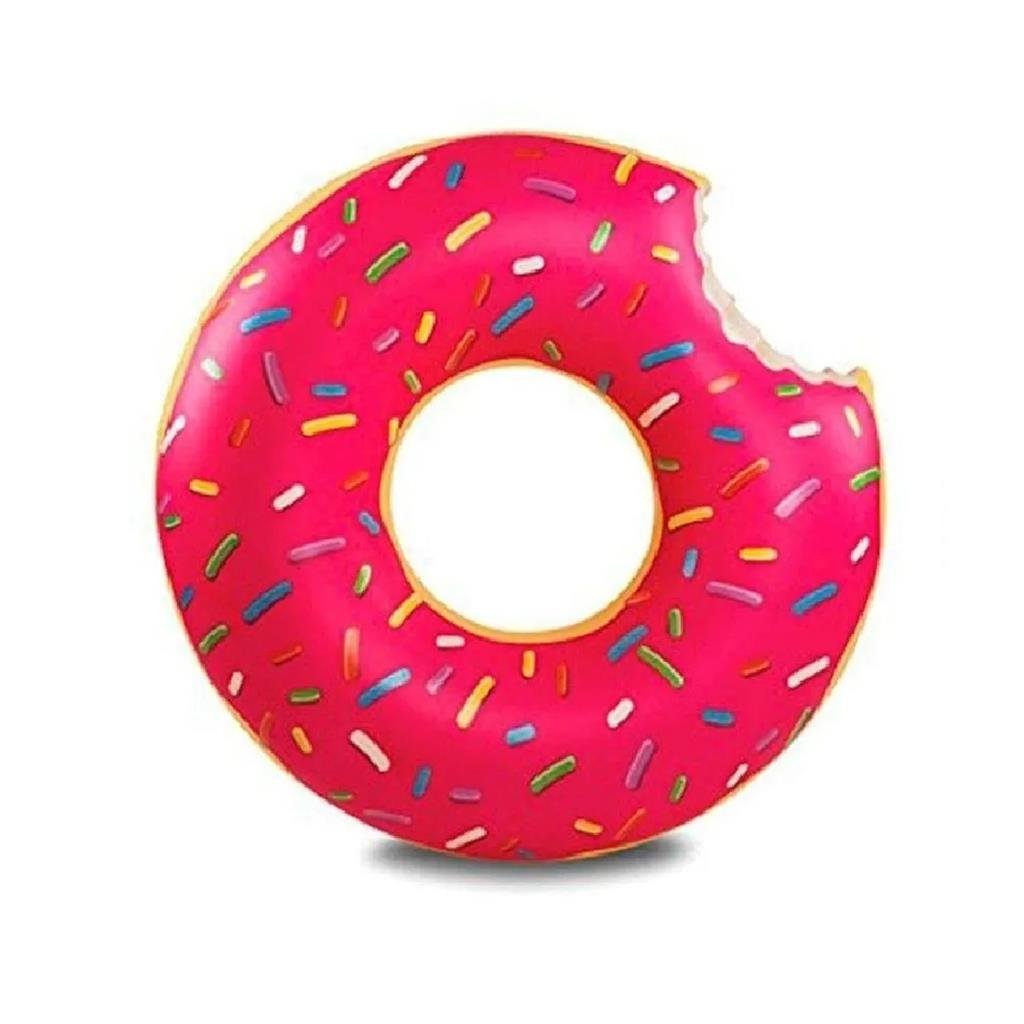 Boia de Piscina Circular Inflável Rosquinha Donuts Infantil - 4