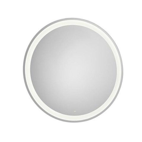 Espelho com Iluminação 100cm Iridia Round Prata