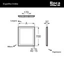 Ver imagem 3 de Espelho com Iluminação 40x70cm Iridia Prata