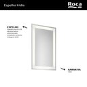 Ver imagem 2 de Espelho com Iluminação 40x70cm Iridia Prata