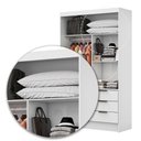 Ver mais imagens de Guarda Roupa Casal Modulado Sevilha 4 e 2 Portas 8 Gavetas Premium Carioca Móveis