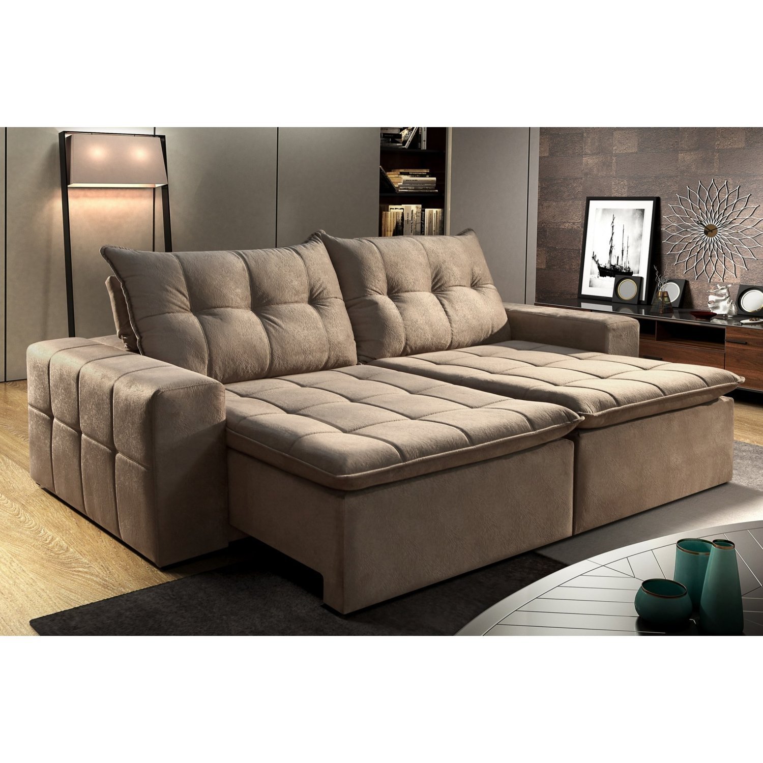 Sofá Retrátil e Reclinável 3 Lugares 180cm Espresso Móveis - 2