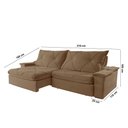Ver imagem 6 de Sofá Apollo Veludo 02 Módulos 80 Cm B25cm Meu Sofá Online