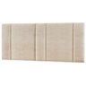 Cabeceira Estofada Cama Casal Queen Size com Led Moderna 160 Cm:linho Bege - 3