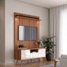 Rack Movelove 2 Portas e 1 Gaveta com Painel Led Efeito Ripado para Tv 70 Polegadas River 136cm - 1