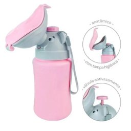 Mictorio Infantil Viagem Criança e Bebês Xixi Portatil - Rosa - 2