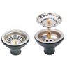 Ralo Valvula Dreno Filtro de Pia 10x10 Kit 4 Unidades Inox Sifao Tubo de Escoamento Cozinha Lavabo C - 6