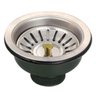 Ralo Valvula Dreno Filtro de Pia 10x10 Kit 4 Unidades Inox Sifao Tubo de Escoamento Cozinha Lavabo C - 1