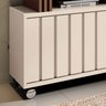 Rack Bancada P/ Tv Briz 130cm Hb Móveis - Off White/castanho - 3