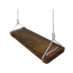 Balanço de Madeira Grande para Crianças e Adultos Peroba Rosa 90cm X 30cm X 6cm
