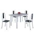 Ver imagem 2 de Conjunto de Mesa 120x75cm Tampo em Granito com 4 Cadeiras Iris A 