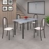 Conjunto de Mesa 120x75cm Tampo em Granito com 4 Cadeiras Iris A  - 1
