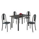 Ver imagem 2 de Conjunto de Mesa 120x75cm Tampo em Ardósia com 4 Cadeiras Iris A 