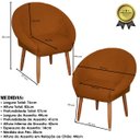 Ver imagem 3 de Poltrona Resistente para Clínica Cadeira Alta Qualidade Tecido Veludo Ambiente Pequena