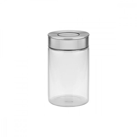Pote de Vidro Tramontina Tampa de Aço Inox 10 Cm 1 L