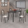 Conjunto de Mesa 120x75cm Tampo em Ardósia com 4 Cadeiras Iris A  - 1