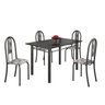 Conjunto de Mesa 120x75cm Tampo em Ardósia com 4 Cadeiras Iris A  - 2