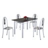 Conjunto de Mesa 120x75cm Tampo em Ardósia com 4 Cadeiras Iris A  - 2