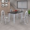 Conjunto de Mesa 120x75cm Tampo em Ardósia com 4 Cadeiras Iris A  - 1