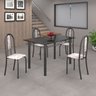 Conjunto de Mesa 120x75cm Tampo em Ardósia com 4 Cadeiras Iris A  - 1