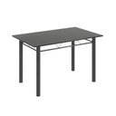 Ver imagem 4 de Conjunto de Mesa 120x75cm Tampo em Ardósia com 4 Cadeiras Iris a Cinza/Botanic Bege/Martelado Prata