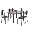 Conjunto de Mesa 140x75cm Tampo de Vidro com 6 Cadeiras Iris A Soma Móveis - 2
