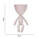Ver imagem 4 de Vaso Bob Robert Plant Sentando Em Poliresina Rosa 18x10x10cm
