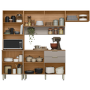 Ver imagem 2 de Cozinha Modulada Compacta 8 Portas e 2 Gavetas Olga Amendôla/Nude