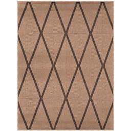 Tapete Sisal Eco Nature Geo 77 Bege-Chumbo 1,33x1,90M - J Serrano - 1