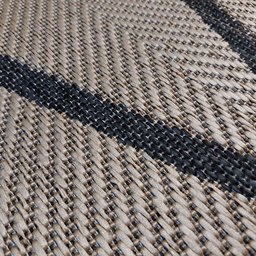 Tapete Sisal Eco Nature Geo 77 Bege-Chumbo 1,33x1,90M - J Serrano - 3