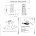 Ver imagem 5 de Coifa Ilha 75cm Vidro Curvo Fogatti Inox 110v