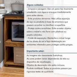 Balcão para Cooktop 5 Bocas 2 Nichos para Forno Turim - 9