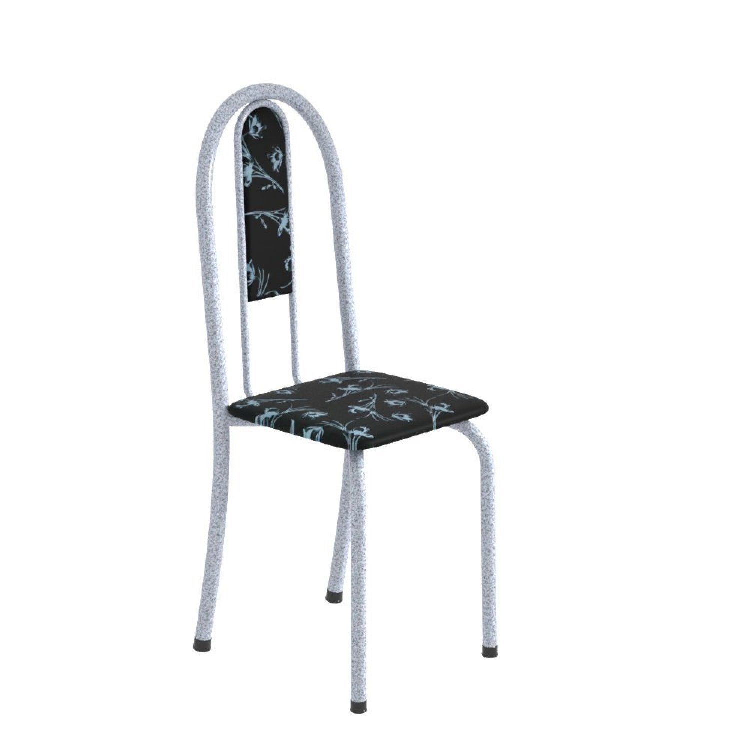 Conjunto de Mesa 140x75cm Tampo de Vidro com 6 Cadeiras Iris A Soma Móveis - 5