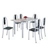 Conjunto de Mesa 140x75cm Tampo de Vidro com 6 Cadeiras Iris A Soma Móveis - 2