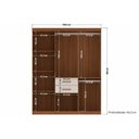 Ver imagem 4 de Guarda Roupa 8 Portas 2 Gavs Verona S. Andirá Jatobá