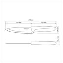 Ver imagem 3 de Faca Chef Tramontina Plenus com Lâmina em Aço Inox e Cabo de Polipropileno Off White 6" Tramontina