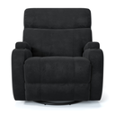 Ver imagem 2 de Poltrona do Papai Reclinável em Tecido Suede Cor Preto Elétrica Com Massagem - Modelo Imperial