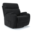 Ver imagem 1 de Poltrona do Papai Reclinável em Tecido Suede Cor Preto Elétrica Com Massagem - Modelo Imperial