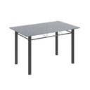 Ver imagem 4 de Conjunto de Mesa 140x75cm Tampo de Granito com 6 Cadeiras Iris a Soma Móveis Cinza/Paraopeba/Martelado Prata