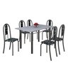 Conjunto de Mesa 140x75cm Tampo de Granito com 6 Cadeiras Iris A Soma Móveis - 2