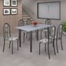 Conjunto de Mesa 140x75cm Tampo de Granito com 6 Cadeiras Iris A  - 1