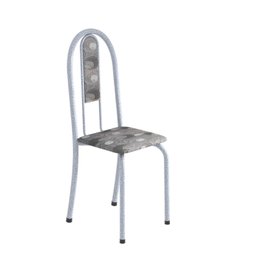Conjunto de Mesa 140x75cm Tampo de Granito com 6 Cadeiras Iris A Soma Móveis - 5