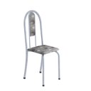 Ver imagem 5 de Conjunto de Mesa 140x75cm Tampo de Granito com 6 Cadeiras Iris a Soma Móveis Branco/Paraopeba/Martelado Pérola