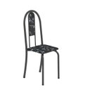 Ver imagem 5 de Conjunto de Mesa 140x75cm Tampo de Ardósia com 6 Cadeiras Iris a Soma Móveis Cinza/Preto Floral/Martelado Prata