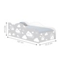 Ver imagem 3 de Cama Carro Solteiro Joy Nuvens Cinza Solteiro com Colchão