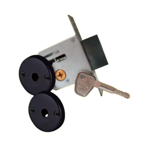 Trava de Segurança Dupla Preto Fosco em Blister F2000 - 025540 - Aliança Trava Seg.tetra C/2cj F-200