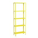 Ver imagem 1 de Estante Aço 5 Prateleiras Livros Cozinha Quarto Eaf014 Amarelo
